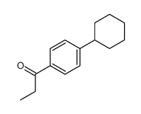 1-(4-cyclohexylphenyl)propan-1-one Structure