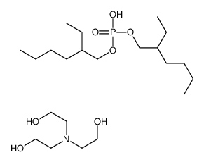 bis(2-ethylhexyl) hydrogen phosphate, compound with 2,2',2''-nitrilotriethanol (1:1) structure