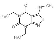 Isothiazolo[3,4-d]pyrimidine-4,6(5H,7H)-dione,5,7-diethyl-3-(methylamino)- structure