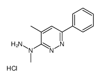 1-methyl-1-(4-methyl-6-phenylpyridazin-3-yl)hydrazine,hydrochloride Structure
