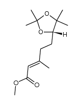 (6S,2E)-6,7-Isopropylidendioxy-3,7-dimethyl-2-octensaeure-methylester Structure