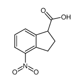 4-nitro-indane-1-carboxylic acid结构式