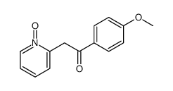 1-(4-methoxyphenyl)-2-(1-oxidopyridin-1-ium-2-yl)ethanone结构式