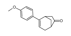 4-(4-methoxyphenyl)bicyclo[3.2.1]oct-3-en-7-one结构式