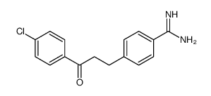 4-[3-(4-chlorophenyl)-3-oxopropyl]benzenecarboximidamide结构式
