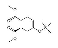 dimethyl trans-4-trimethylsilyloxy-4-cyclohexene-1,2-dicarboxylate结构式