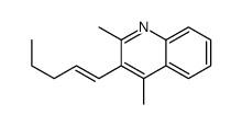 2,4-dimethyl-3-pent-1-enylquinoline结构式