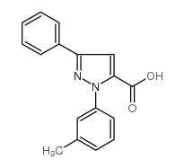 3-phenyl-1-m-tolyl-1h-pyrazole-5-carboxylic acid Structure