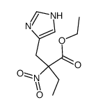 2-(1(3)H-imidazol-4-ylmethyl)-2-nitro-butyric acid ethyl ester结构式