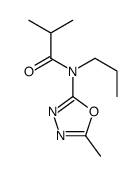 2-methyl-N-(5-methyl-1,3,4-oxadiazol-2-yl)-N-propylpropanamide Structure