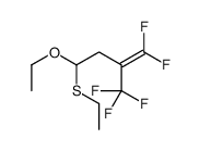 4-ethoxy-4-ethylsulfanyl-1,1-difluoro-2-(trifluoromethyl)but-1-ene结构式