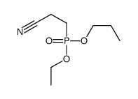 3-[ethoxy(propoxy)phosphoryl]propanenitrile结构式
