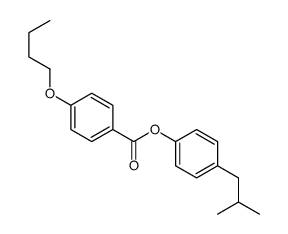 [4-(2-methylpropyl)phenyl] 4-butoxybenzoate Structure