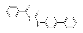 3-Benzoyl-1-(p-biphenyl)-2-thiourea structure