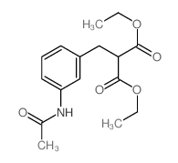diethyl 2-[(3-acetamidophenyl)methyl]propanedioate结构式