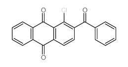 2-benzoyl-1-chloro-anthracene-9,10-dione structure