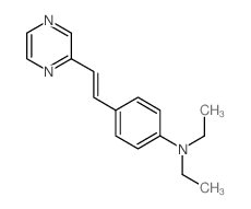 Benzenamine,N,N-diethyl-4-[2-(2-pyrazinyl)ethenyl]- Structure