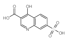 3-Quinolinecarboxylicacid, 4-hydroxy-7-sulfo- Structure