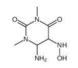 6-amino-5-(hydroxyamino)-1,3-dimethyl-1,3-diazinane-2,4-dione结构式