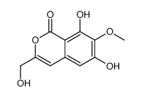 6,8-dihydroxy-3-(hydroxymethyl)-7-methoxyisochromen-1-one Structure