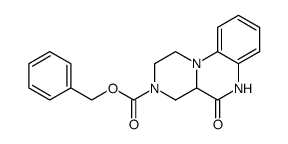 3-benzyloxycarbonyl-2,3,4,4a-tetrahydro-1H-pyrazino[1,2-a]quinoxalin-5(6H)-one结构式