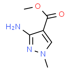 1H-Pyrazole-4-carboxylic acid, 3-amino-1-Methyl-, Methyl ester structure