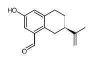 (R)-5,6,7,8-Tetrahydro-3-hydroxy-7-isopropenyl-1-naphthalenecarbaldehyde结构式