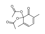 2,5-Dimethyl-6-oxo-2,4-cyclohexadienylidenediacetate Structure