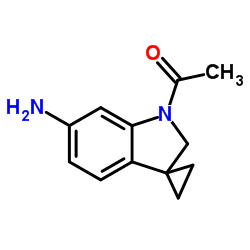 1-(6'-Aminospiro[cyclopropane-1,3'-indolin]-1'-yl)ethanone structure