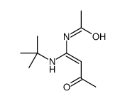 N-[1-(tert-butylamino)-3-oxobut-1-enyl]acetamide Structure