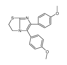 5,6-bis(4-methoxyphenyl)-2,3-dihydroimidazo[2,1-b][1,3]thiazole Structure