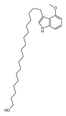 18-(4-methoxy-1H-indol-3-yl)octadecan-1-ol Structure