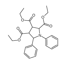 triethyl 1,5-diphenylpyrrolidine-2,3,4-tricarboxylate结构式