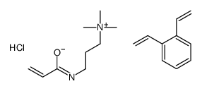 1,2-bis(ethenyl)benzene,trimethyl-[3-(prop-2-enoylamino)propyl]azanium,chloride Structure