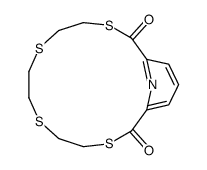 3,6,9,12-tetrathia-18-azabicyclo[12.3.1]octadeca-1(18),14,16-triene-2,13-dione Structure