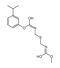 N-[[Methoxycarbonyl(methyl)amino]thio]-N-methylcarbamic acid 3-isopropylphenyl ester结构式