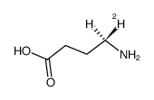 (4R)-[4-2H1]-4-aminobutyric acid结构式