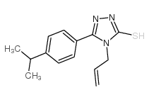 4-烯丙基-5-(4-异丙基苯基)-4H-1,2,4-噻唑-3-硫醇结构式