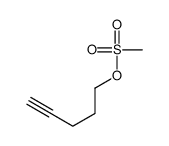 pent-4-ynyl methanesulfonate结构式