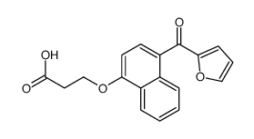 3-[4-(furan-2-carbonyl)naphthalen-1-yl]oxypropanoic acid Structure