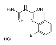 1-(2-bromo-6-methylphenyl)-3-(diaminomethylidene)urea,hydrochloride Structure