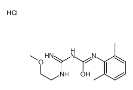 1-(2,6-dimethylphenyl)-3-[N'-(2-methoxyethyl)carbamimidoyl]urea,hydrochloride Structure