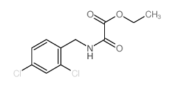 Acetic acid,2-[[(2,4-dichlorophenyl)methyl]amino]-2-oxo-, ethyl ester结构式