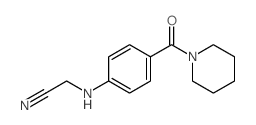 Acetonitrile,2-[[4-(1-piperidinylcarbonyl)phenyl]amino]-结构式