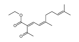 ethyl 2-acetyl-5,9-dimethyldeca-2,4,8-trienoate Structure