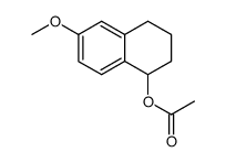 6-methoxy-1,2,3,4-tetrahydronaphthalen-1-yl acetate结构式