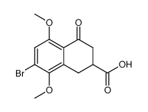ethyl 1,2,3,4-tetrahydro-7-bromo-5,8-dimethoxy-4-oxo-2-naphthoate结构式