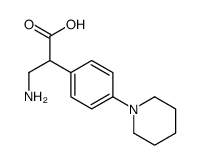 3-amino-2-(4-piperidin-1-ylphenyl)propanoic acid结构式