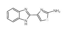 4-(1H-Benzimidazol-2-yl)-1,3-thiazol-2-amine structure