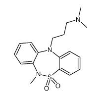 6-Methyl 11 (3-dimethylaminopropyl)dibenzo(c.f)(1,2,5)thiadiazepine 5, 5-dioxyde [French]结构式